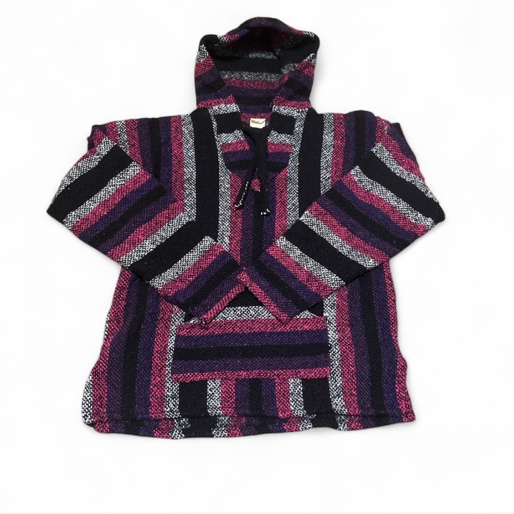 Striped Hooded Baja Hoodie